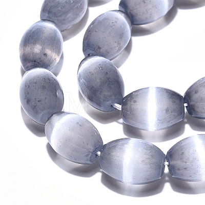 Dyed Natural Selenite Beads Strands G-T138-232B-1