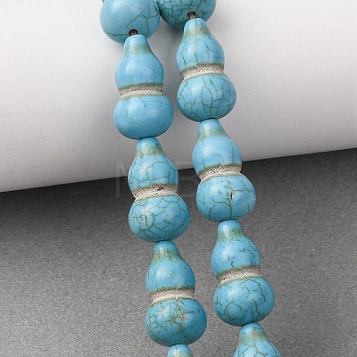 Synthetic Turquoise Dyed Beads Strands G-B184-B02-03-1