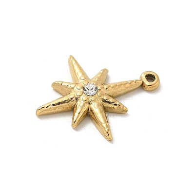 304 Stainless Steel Rhinestone Pendants STAS-I322-33G-01-1