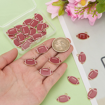 30Pcs Alloy Enamel Pendants FIND-SC0022-79-1
