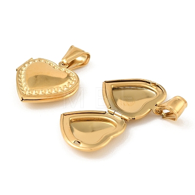 316 Stainless Steel Locket Pendants STAS-K321-25G-1