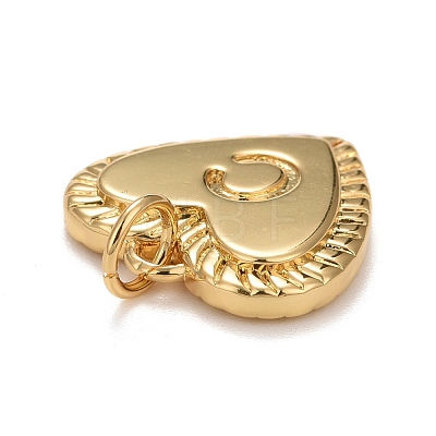 Rack Plating Real 18K Gold Plated Brass Pendants KK-E260-01G-C-1