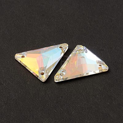 Triangle Shape Sew on Rhinestone GLAA-A024-06C-001LA-1