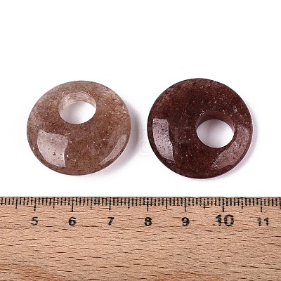 Natural Strawberry Quartz Pendants G-T144-42B-1
