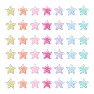 100Pcs Transparent Acrylic Beads OACR-TADJ0001-24-1