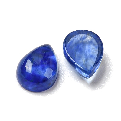 Synthetic Blue Watermelon Stone Glass Cabochons G-O175-22-27-1