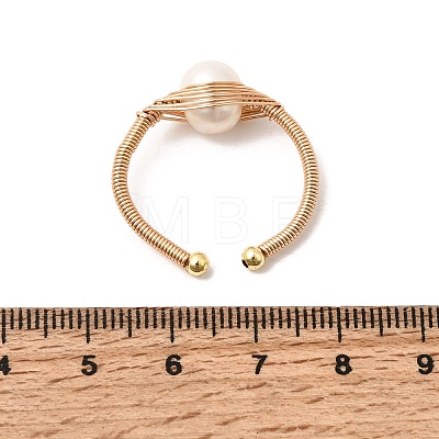 Brass Cuff Open Rings for Women RJEW-D344-01G-1