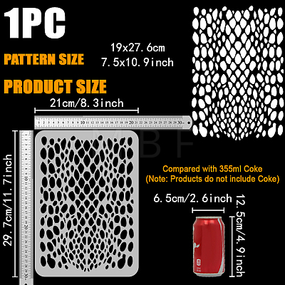 Plastic Hollow Out Drawing Painting Stencils Templates DIY-WH0396-808-1