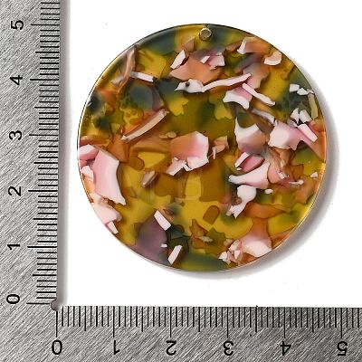 Transparent Christmas Themed Cellulose Acetate(Resin) Pendants OACR-L018-03E-1