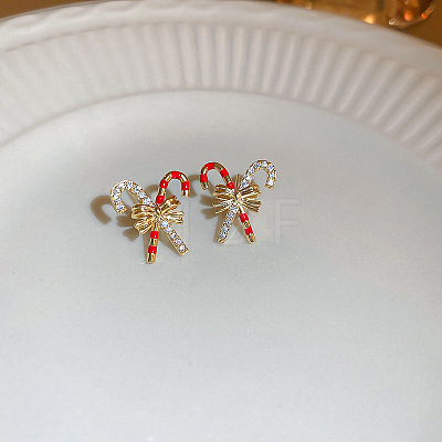 Alloy Enamel Stud Earrings FS-WG41D3C-01-1