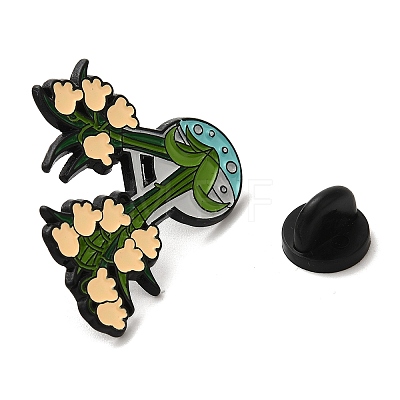 Flower Enamel Pins JEWB-K022-03B-EB-1