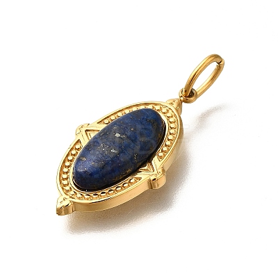 Natural Lapis Lazuli Pendants STAS-A104-08G-01-1