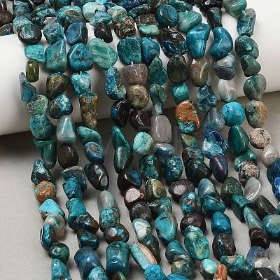 Natural Chrysocolla Beads Strands G-L493-61-1