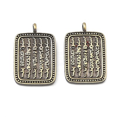 Brass Pendants KK-D224-07AB-1
