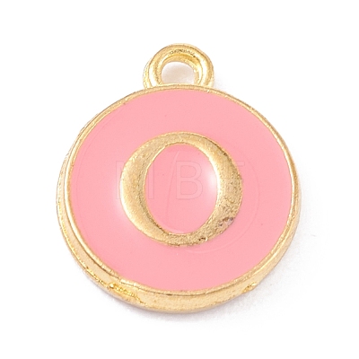 Golden Plated Alloy Enamel Charms X-ENAM-Q437-14O-1