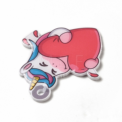 Cartoon Opaque Acrylic Pendants MACR-K330-33E-1