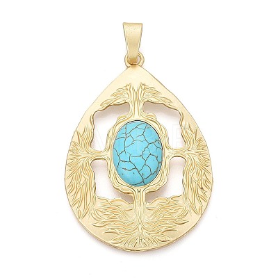 Alloy Pave Resin Big Pendants PALLOY-N179-73MG-1