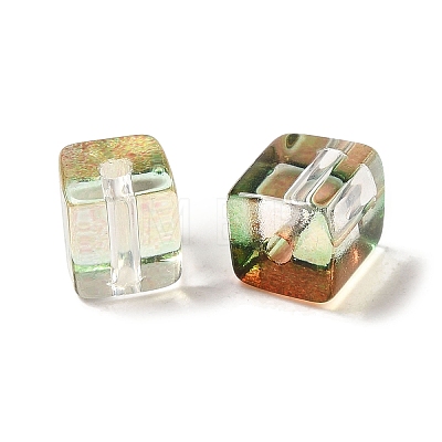 Two Tone Transparent Glass Beads GLAA-NH0001-03D-1