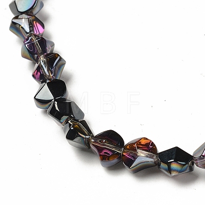 Electroplate Transparent Glass Beads Strands EGLA-L044-H-1