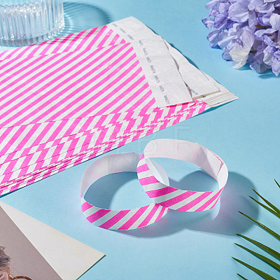 Paper Disposable Wristbands BJEW-TAC0075-002D-1