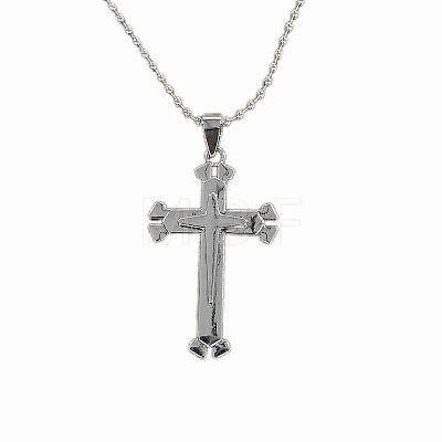 Cross Alloy Pendant Necklaces for Men FS-WG5CDA8-03-1
