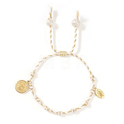 304 Stainless Steel Religious Charm Bracelets NU3381-6-1