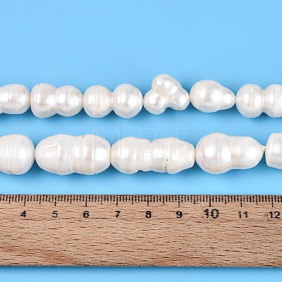 Natural Baroque Keshi Pearl Beads Strands PEAR-S020-O02-1