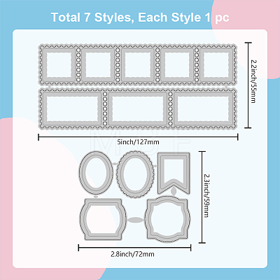 Stamp Theme Carbon Steel Cutting Dies Stencils DIY-WH0309-1501-1