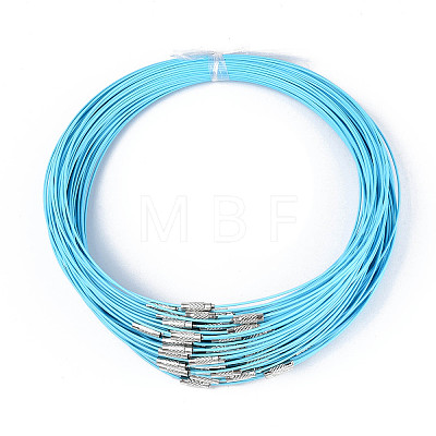 Stainless Steel Wire Necklace Cord DIY Jewelry Making X-TWIR-R003-14-1