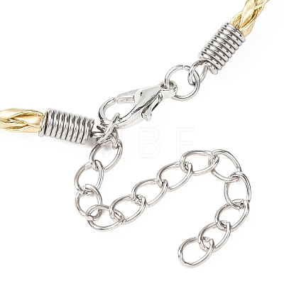 30Pcs Braided PU Leather Cord Bracelet Making MAK-SC0001-30A-1