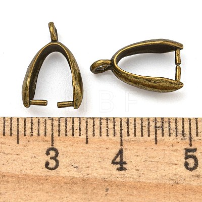 Grade AA Brass Ice Pick Pinch Bails for Pendant Making X-KK-M008-b-06AB-NR-1