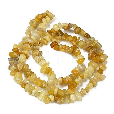 Natural Topaz Jade Chip Beads Strands G-M205-16A-1