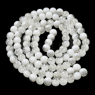 Crackle Glass Beads Strands GLAA-U001-8mm-07-1