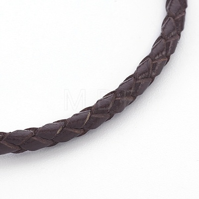 Braided Leather Cord Bracelet Making MAK-L018-05E-1