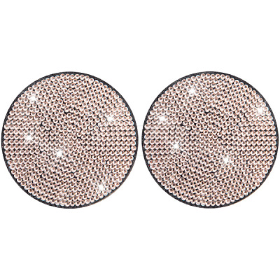 PVC Rhinestone Anti-slip Coaster PW-WGFA6AD-13-1