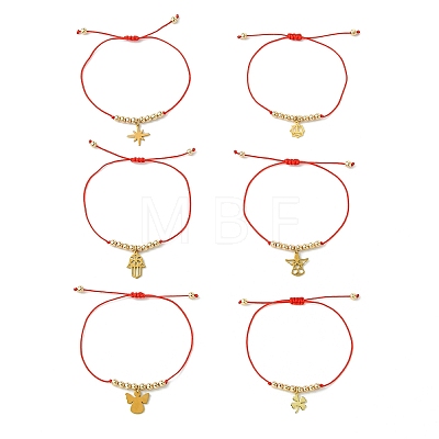 304 Stainless Steel Charm Bracelets BJEW-JB13684-1