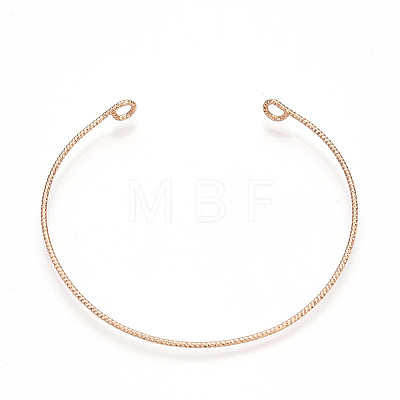 Brass Open Cuff Bangle Making KK-N258-01G-1