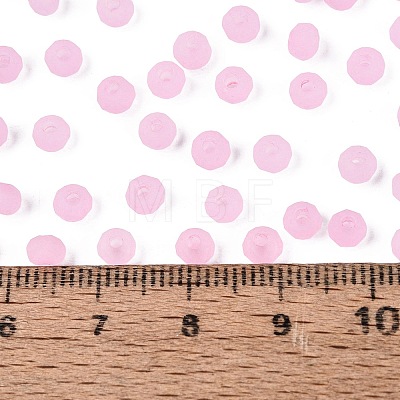 FGB Frosted Transparent Glass Seed Beads SEED-N013-04A-05-1
