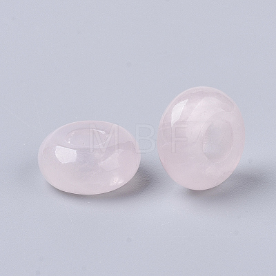 Natural Rose Quartz European Beads X-G-Q503-18-1
