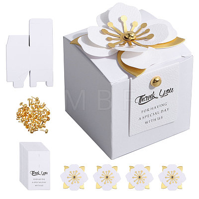 Square Paper Candy Packaging Boxes CON-WH0089-59-1