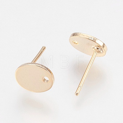 Brass Stud Earring Settings X-KK-P161-24G-NF-1