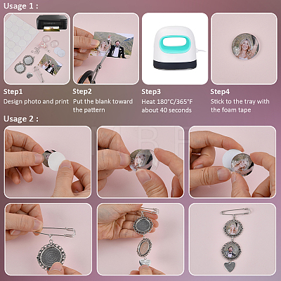 Brooch Findings Kits FIND-OC0014-34-1