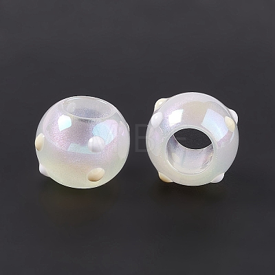 Opaque Acrylic Beads OACR-C008-02-1