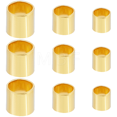 Brass Tube Crimp Beads KK-SC0005-41-1
