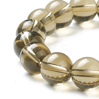 Round Glass Beads Stretch Bracelets for Teen Girl Women BJEW-A117-E-06-1