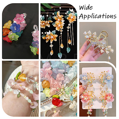 150Pcs Transparent Acrylic Beads OACR-PA0002-05B-1