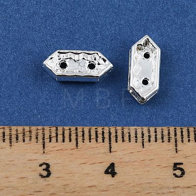 Brass Crystal Rhinestone Spacer Bars RB-T019-01B-S-1
