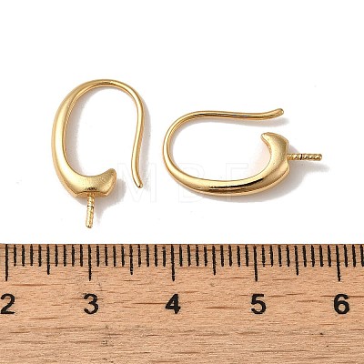 Rack Plating Brass Earring Hooks KK-G480-09LG-1