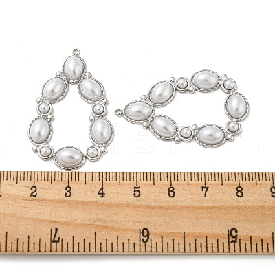 ABS Plastic Imitation Pearl Pendants STAS-L022-201P-1