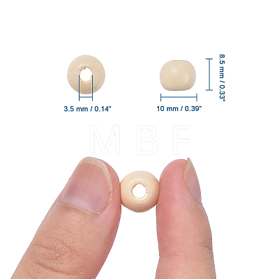 Natural Wood Beads LS-TB10mmY-8-1